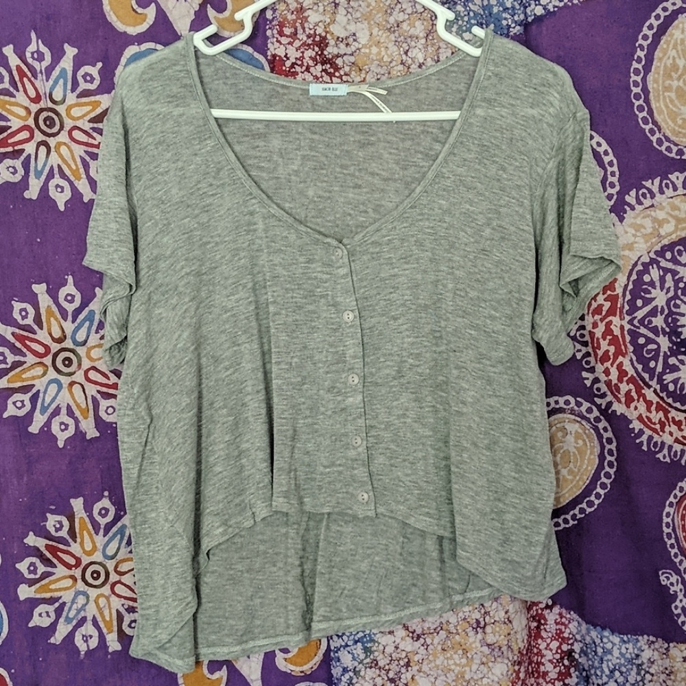 Asymmetrical crop top